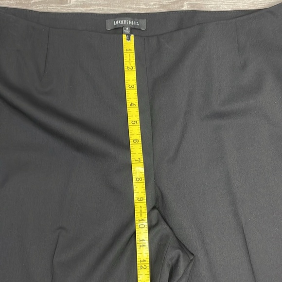 NWOT Lafayette New York Stretch Wool Flat Front Side Zip Trouser Pants 14 - Picture 9 of 15